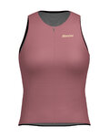 SANTINI Cycling sleeveless jersey - OPAL - pink