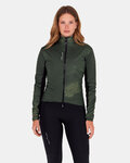 SANTINI Cycling windproof jacket - ALPHA INSULATED - green