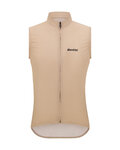 SANTINI Cycling gilet - RTR WIND - beige