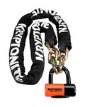 KRYPTONITE bike lock - NEW YORK - white/orange/black