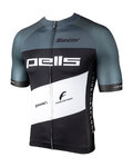 SANTINI Cycling short sleeve jersey - TONO PELLS - black/grey