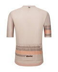 SANTINI Cycling short sleeve jersey - IDEA - beige