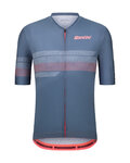 SANTINI Cycling short sleeve jersey - IDEA - grey