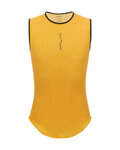 SANTINI Cycling sleeve less t-shirt - DELTA - yellow