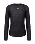 SANTINI Cycling long sleeve t-shirt - ALPHA - black