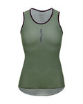 SANTINI Cycling sleeve less t-shirt - LIEVE - green