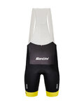 SANTINI Cycling bib shorts - TDF LEADER - black