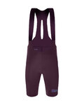 SANTINI Cycling bib shorts - UNICO EDGE - bordeaux