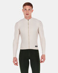 SANTINI Cycling winter long sleeve jersey - RTR - beige