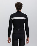 SANTINI Cycling winter long sleeve jersey - ADAPT WOOL - black