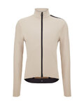 SANTINI Cycling thermal jacket - POWER SHIELD - beige