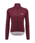 SANTINI Cycling windproof jacket - NEBULA - bordeaux