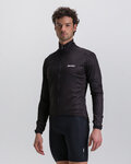 SANTINI Cycling windproof jacket - NEBULA  - black