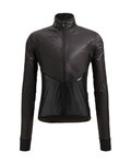 SANTINI Cycling windproof jacket - REDUX LITE  - black