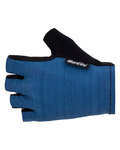 SANTINI Cycling fingerless gloves - TACT - blue