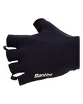 SANTINI Cycling fingerless gloves - 3D - black