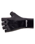 SANTINI Cycling fingerless gloves - MADSS AERO - black