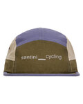 SANTINI Cycling hat - FLAT - brown/blue