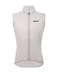 SANTINI Cycling gilet - NEBULA - white
