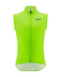 SANTINI Cycling gilet - NEBULA - light green