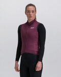 SANTINI Cycling gilet - NEBULA - bordeaux