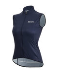 SANTINI Cycling gilet - NEBULA - blue