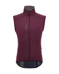 SANTINI Cycling gilet - MAGIC RAIN - bordeaux