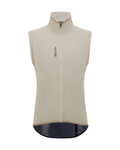 SANTINI Cycling gilet - MAGIC RAIN - beige