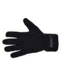 SANTINI Cycling long-finger gloves - PILE - black