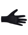 SANTINI Cycling long-finger gloves - ALDO - black