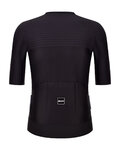 SANTINI Cycling short sleeve jersey - AERO RACE - black