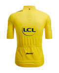 SANTINI Cycling short sleeve jersey - FAN TDF LEADER - yellow