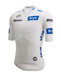 SANTINI Cycling short sleeve jersey - TDF BEST YOUNG RIDER - white
