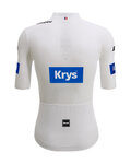 SANTINI Cycling short sleeve jersey - TDF BEST YOUNG RIDER - white