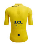 SANTINI Cycling short sleeve jersey - TDF LEADER - yellow
