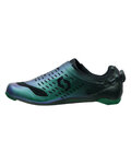 SCOTT Cycling shoes - TRI CARBON - black/green/blue