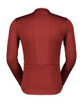 SCOTT Cycling summer long sleeve jersey - ENDURANCE 10 - bordeaux