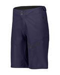 SCOTT Cycling shorts without bib - ENDURANCE LS/FIT W/PAD - purple