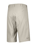 SCOTT Cycling shorts without bib - TRAIL FLOW W/PAD - ivory