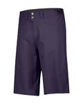 SCOTT Cycling shorts without bib - TRAIL FLOW W/PAD - purple
