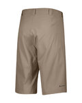 SCOTT Cycling shorts without bib - TRAIL FLOW - beige