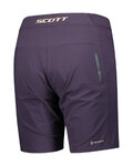 SCOTT Cycling shorts without bib - ENDURANCE LS/FIT W/PAD W - purple