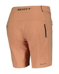 SCOTT Cycling shorts without bib - ENDURANCE LS/FIT W/PAD W - beige