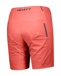 SCOTT Cycling shorts without bib - ENDURANCE LS/FIT W/PAD - red