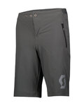 SCOTT Cycling shorts without bib - TRAIL 10 LS/FIT W/PAD JR - grey