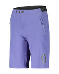 SCOTT Cycling shorts without bib - TRAIL 10 LS/FIT W/PAD JR - purple