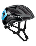 SCOTT Cycling helmet - CENTRIC PLUS - black/light blue