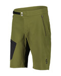 SCOTT Cycling shorts without bib - EXPLORAIR LIGHT - green