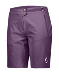SCOTT Cycling shorts without bib - EXPLORAIR LIGHT W - purple
