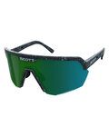 SCOTT Cycling sunglasses - SPORT SHIELD - black/green